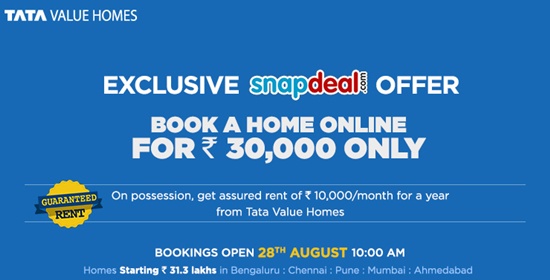 Tata Value Homes ties up with Snapdeal for online sales